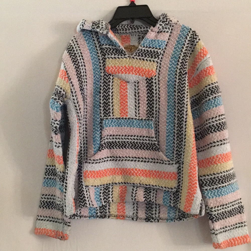 Girls size large multi colored Baha hoodie